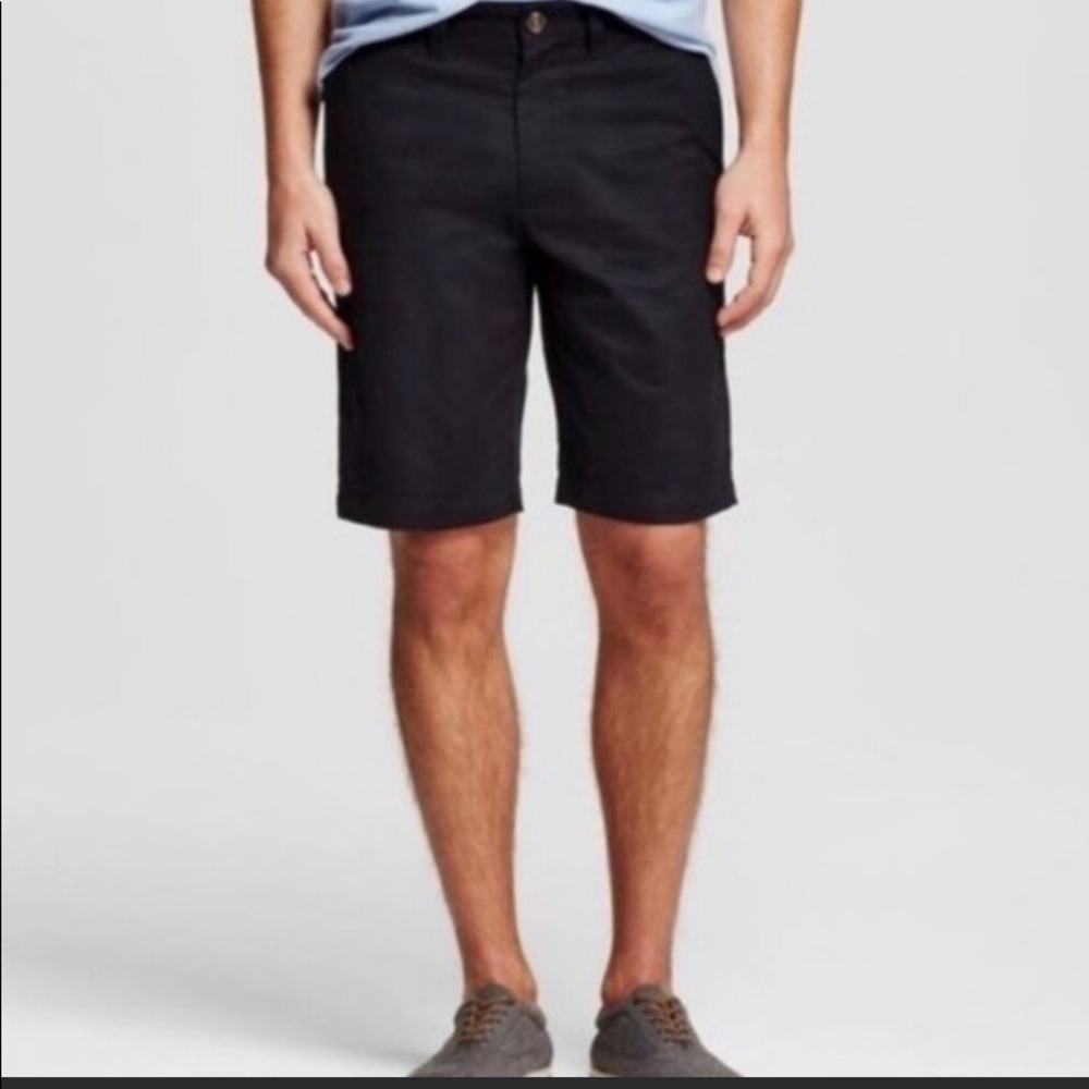 2 pairs of khaki shorts one navy blue one white 28